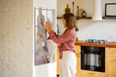 Tableau aimanté mural Plantes à l'aquarelle