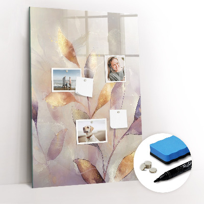 Tableau aimanté mural Plantes à l'aquarelle