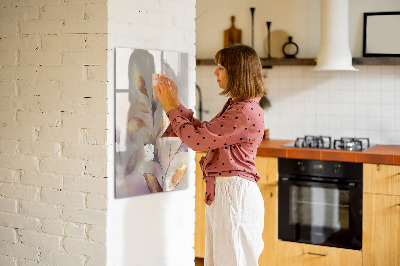Tableau aimanté mural Plantes à l'aquarelle