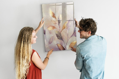 Tableau aimanté mural Plantes à l'aquarelle