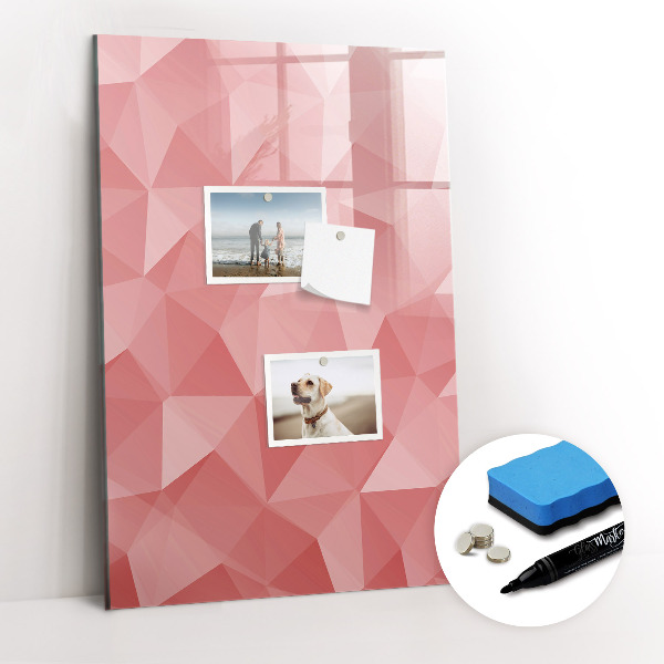 Tableau aimanté mural Triangles abstraits