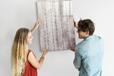 Tableau magnétique décoratif Planches de bois