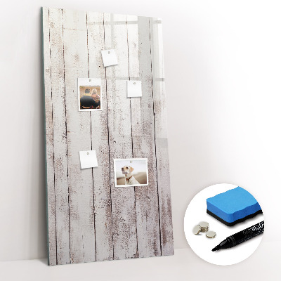 Tableau magnétique décoratif Planches de bois