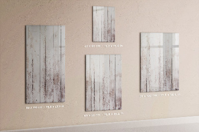 Tableau magnétique décoratif Planches de bois