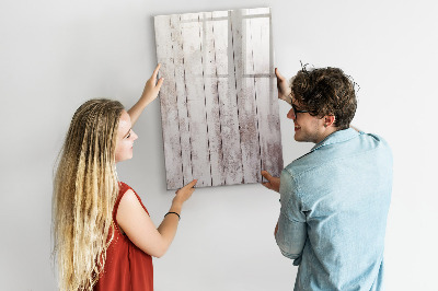 Tableau magnétique décoratif Planches de bois
