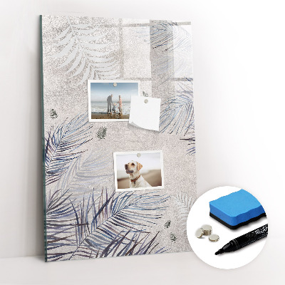 Tableau magnétique décoratif Feuilles de palmier