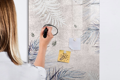 Tableau magnétique décoratif Feuilles de palmier