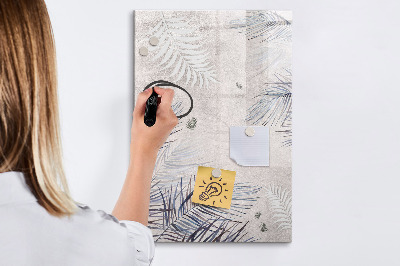 Tableau magnétique décoratif Feuilles de palmier