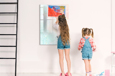 Tableau aimanté mural Abstraction pastel
