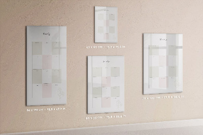 Tableau aimanté mural Agenda annuel