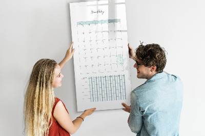 Tableau magnétique décoratif Planificateur mensuel