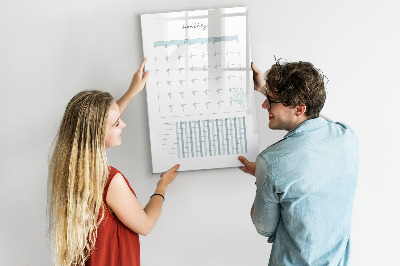 Tableau magnétique décoratif Planificateur mensuel
