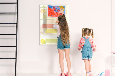 Tableau magnétique décoratif Planificateur de menus