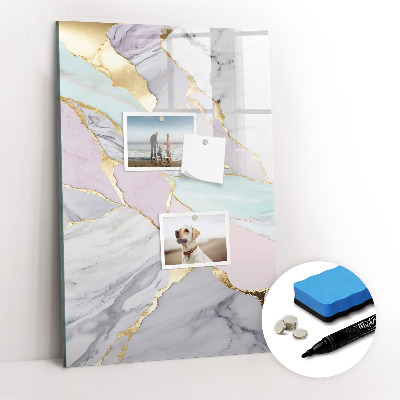Tableau magnétique effaçable Marbre décoratif
