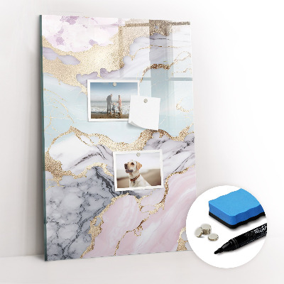 Tableau aimanté mural Marbre