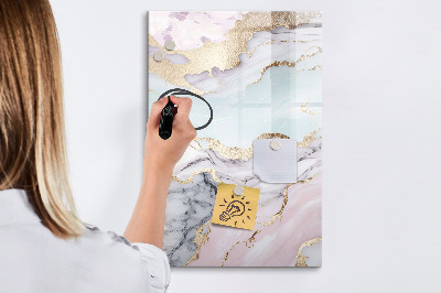 Tableau aimanté mural Marbre