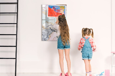 Tableau aimanté mural Marbre