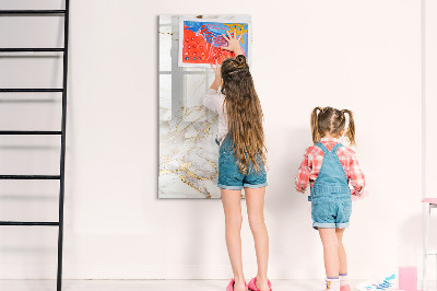 Tableau magnétique effaçable Marbre décoratif