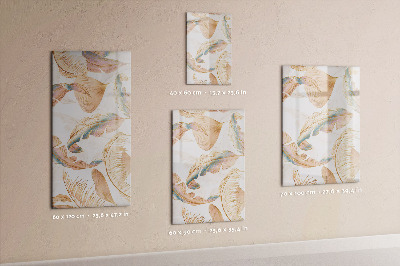 Tableau aimanté mural Motif de plumes d'oiseau