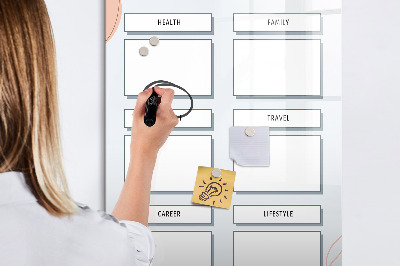 Tableau aimanté mural Tableau de vision