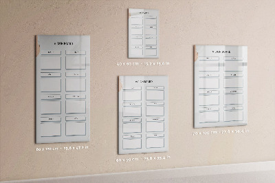 Tableau aimanté mural Tableau de vision