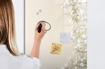 Tableau magnétique décoratif Fleurs délicates