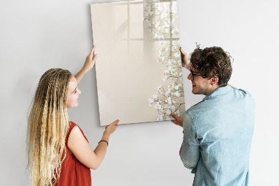 Tableau magnétique décoratif Fleurs délicates