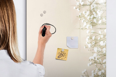Tableau magnétique décoratif Fleurs délicates