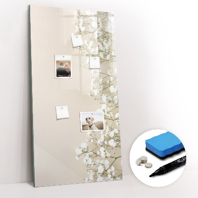 Tableau magnétique décoratif Fleurs délicates