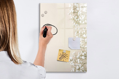 Tableau magnétique décoratif Fleurs délicates
