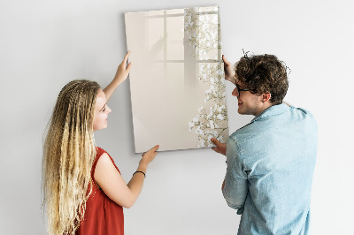 Tableau magnétique décoratif Fleurs délicates