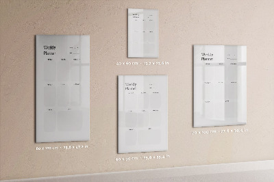 Tableau aimanté mural Agenda hebdomadaire