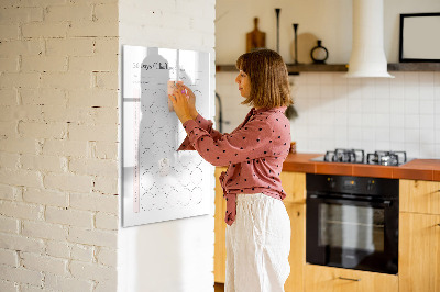 Tableau aimanté mural Défi de 30 jours