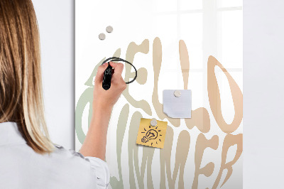Tableau aimanté mural L'inscription hello summer