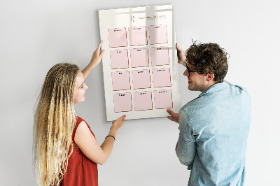 Tableau magnétique décoratif Calendrier des anniversaires