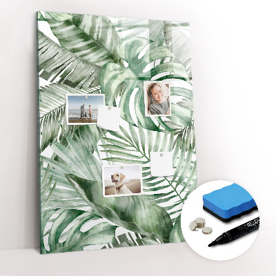 Tableau magnétique effaçable Feuilles à l'aquarelle