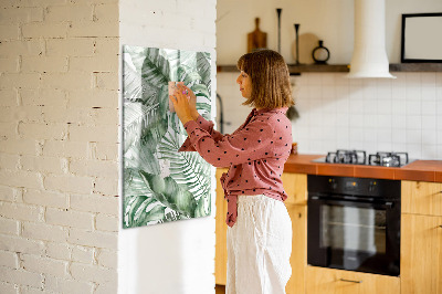 Tableau magnétique effaçable Feuilles à l'aquarelle