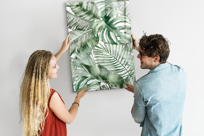 Tableau magnétique effaçable Feuilles à l'aquarelle