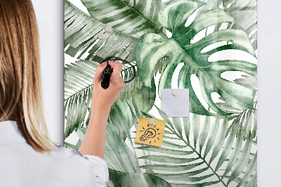 Tableau magnétique effaçable Feuilles à l'aquarelle