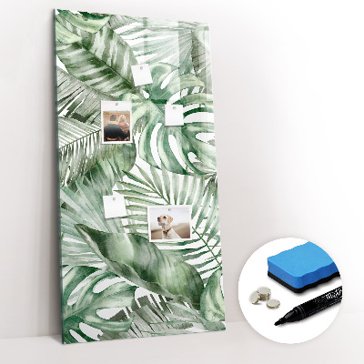 Tableau magnétique effaçable Feuilles à l'aquarelle