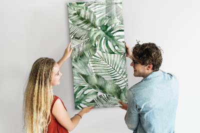 Tableau magnétique effaçable Feuilles à l'aquarelle