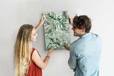 Tableau magnétique effaçable Feuilles à l'aquarelle