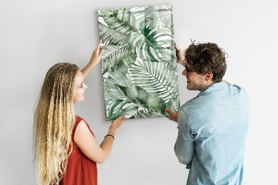 Tableau magnétique effaçable Feuilles à l'aquarelle