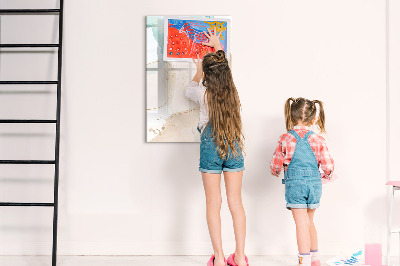 Tableau magnétique effaçable Taches pastel