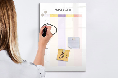 Tableau magnétique décoratif Planificateur de repas