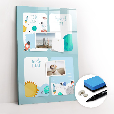 Tableau magnétique décoratif Planificateur galactique