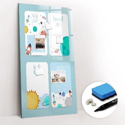 Tableau magnétique décoratif Planificateur galactique