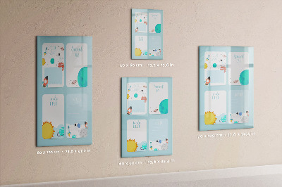 Tableau magnétique décoratif Planificateur galactique