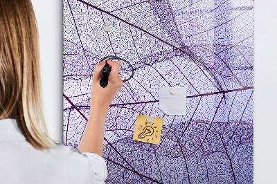 Tableau aimanté mural Texture des feuilles