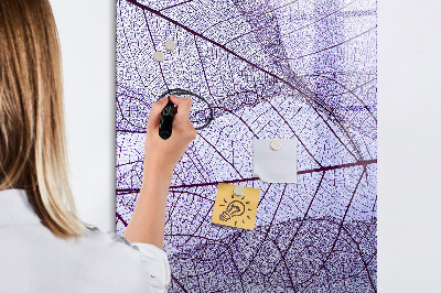 Tableau aimanté mural Texture des feuilles